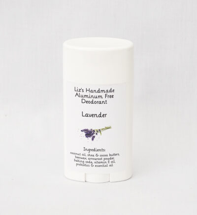 Lavender Deodorant made from all natural ingredients.