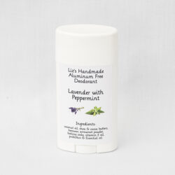Lavender With Peppermint Deodorant made with all natural ingredients.