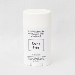 Scent Free Deodorant made with all natural ingredients.