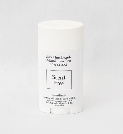 Scent Free Deodorant made with all natural ingredients.