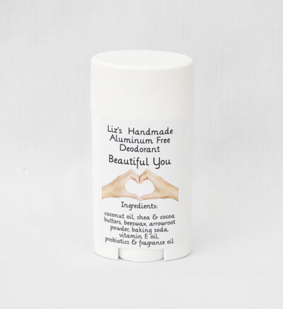 Beautiful You Deodorant made with all natural ingredients.