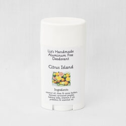 Citrus Island Deodorant made with all natural ingredients.